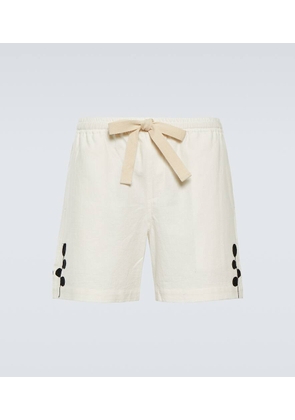 Commas Embroidered camp shorts