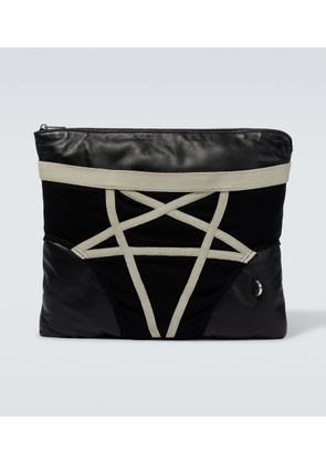Rick Owens Pentabrief leather pouch