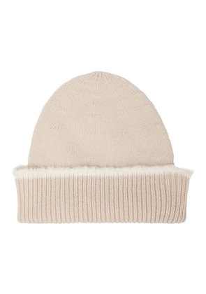 Barrie Ribbed-knit cashmere beanie