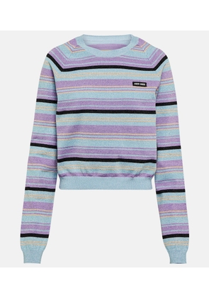 Miu Miu Striped cropped sweater