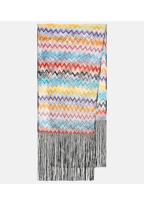 Missoni Zig-zag fringe-trimmed scarf