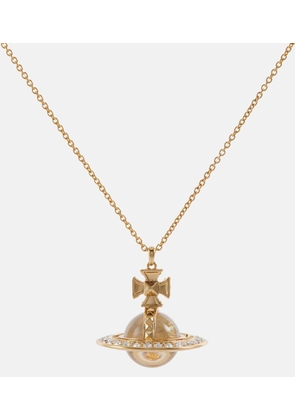 vivienne westwood crystal embellished pendant necklace mytheresa photo