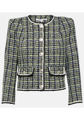Veronica Beard Ceres checked cotton-blend tweed jacket