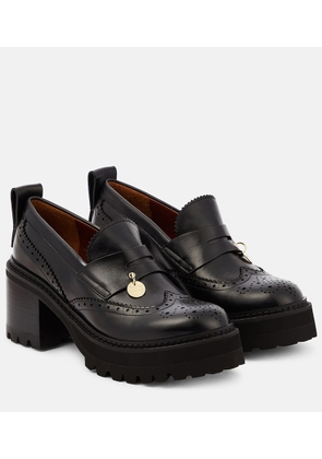 See By Chloé Aria leather loafer pumps