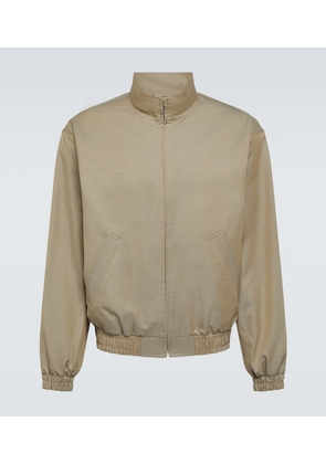Auralee Cotton and silk blouson jacket