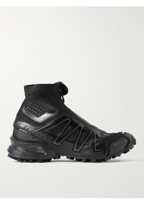 Salomon - Snowcross Rubber-Trimmed Mesh High-Top Sneakers - Men - Black - UK 7