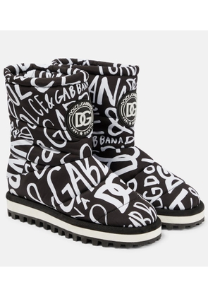 Dolce&Gabbana Logo padded boots