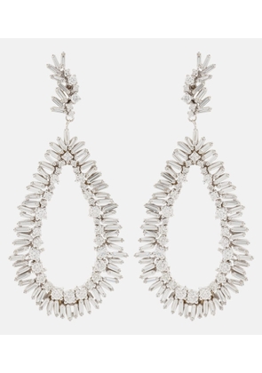 Suzanne Kalan 18kt yellow and white gold drop earrings with diamonds