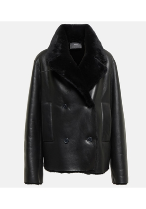 Joseph Shearling-trimmed leather jacket