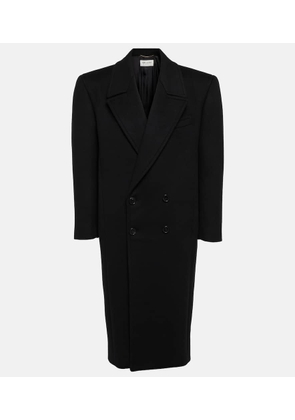 Saint Laurent Double-breasted cashmere coat
