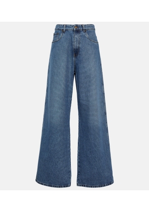 Miu Miu High-rise wide-leg jeans