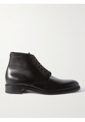 SAINT LAURENT - Army Leather Desert Boots - Men - Black - EU 42