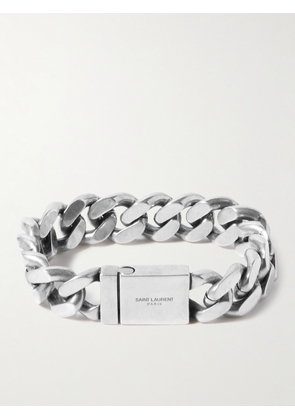 SAINT LAURENT - Silver-Tone Chain Bracelet - Men - Silver - M