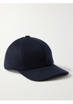 Dunhill - Logo-Embroidered Cashmere Baseball Cap - Men - Blue - S/M