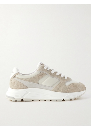 Axel Arigato - Rush Leather-Trimmed Suede and Mesh Sneakers - Men - Neutrals - EU 40