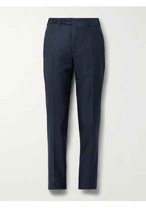 Canali - Slim-Fit Checked Super 130s Wool Suit Trousers - Men - Blue - IT 46