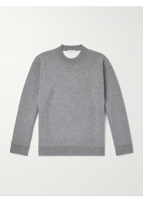 Valentino Garavani - VLogo Logo-Appliquéd Stretch-Knit Sweater - Men - Gray - S