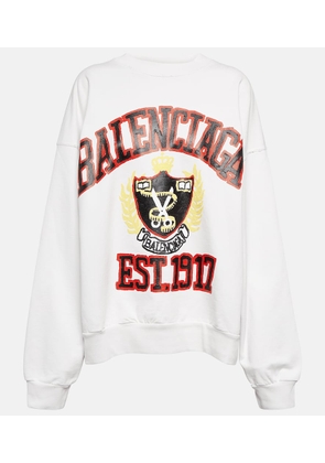 Balenciaga College logo cotton sweatshirt