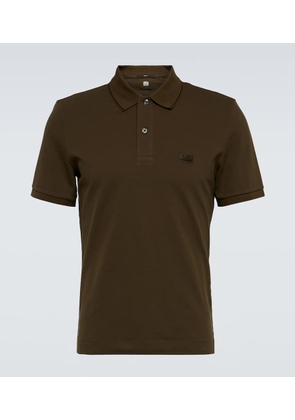 C.P. Company Cotton-blend piqué polo shirt