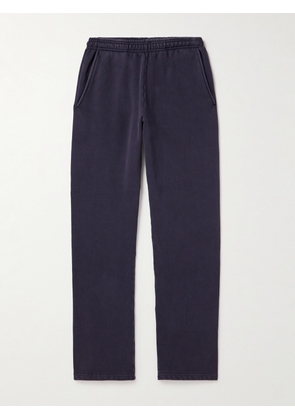 Entire Studios - Straight-Leg Enzyme-Washed Cotton-Jersey Sweatpants - Men - Purple - XS