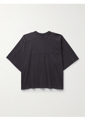 Entire Studios - Panelled Organic Cotton-Jersey T-Shirt - Men - Purple - XS