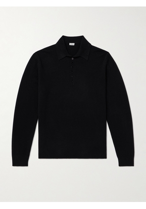 LOEWE - Cashmere Polo Shirt - Men - Black - XS