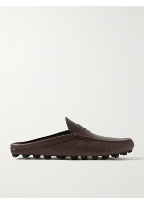 Tod's - Gommino Bubble Leather Mules - Men - Brown - UK 6