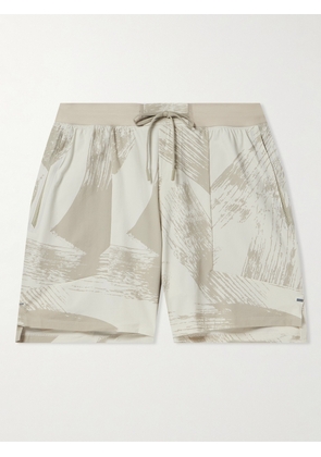 Lululemon - License To Train Straight-Leg Printed Recycled-Piqué Drawstring Shorts - Men - Neutrals - S