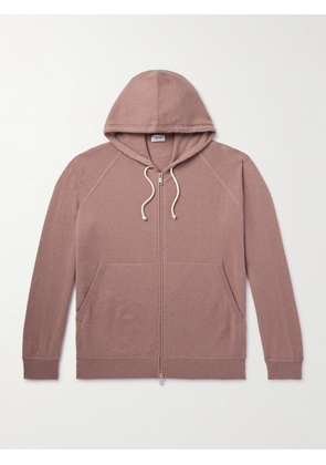 Ghiaia Cashmere - Cashmere Zip-Up Hoodie - Men - Pink - S
