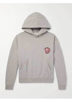Cherry Los Angeles - Logo-Embroidered Cotton-Jersey Hoodie - Men - Gray - XS