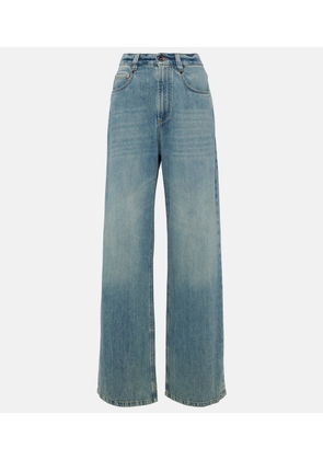 Brunello Cucinelli High-rise wide-leg jeans