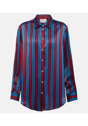 Asceno London striped silk shirt