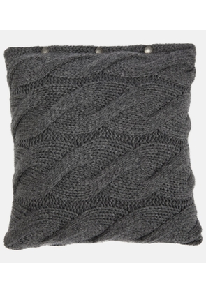 Brunello Cucinelli Cable-knit cashmere cushion