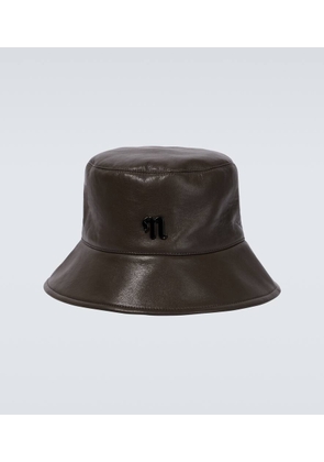 Nanushka Caran faux-leather bucket hat