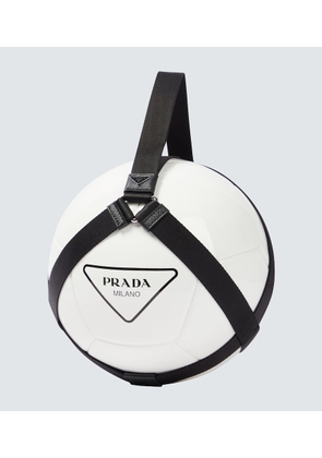 Prada Logo rubber soccer ball with carrier