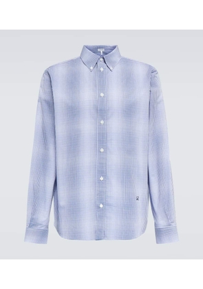 Loewe Checked cotton poplin shirt