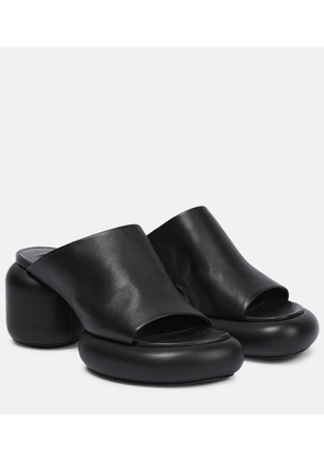 Jil Sander Leather platform sandals
