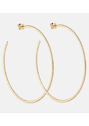 Shay Jewelry XL 18kt yellow gold hoop earrings with diamonds