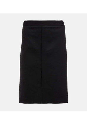 The Row Benson wool-blend midi skirt