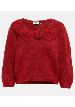 Rixo Serenity metallic-knit sweater