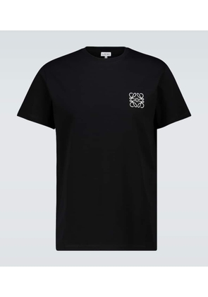 Loewe Anagram embroidered cotton T-shirt