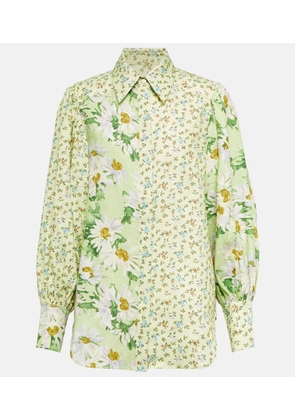 Alémais Astra floral linen shirt