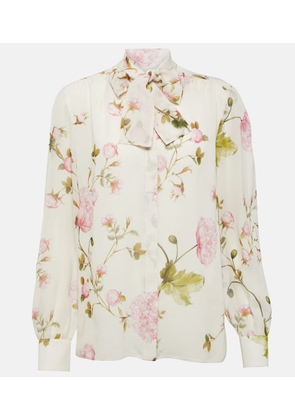Giambattista Valli Floral silk blouse
