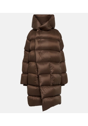 Rick Owens Quilted hooded down coat