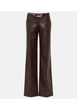 Aya Muse Faux leather wide-leg pants
