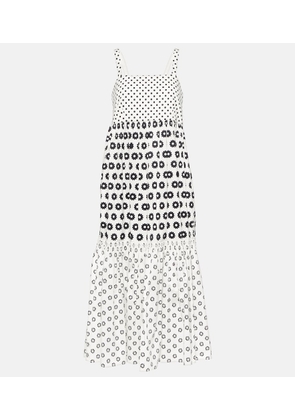 Tory Burch Printed cotton-blend midi dress