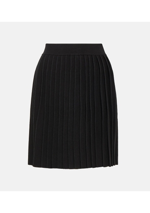CO Pleated knitted miniskirt