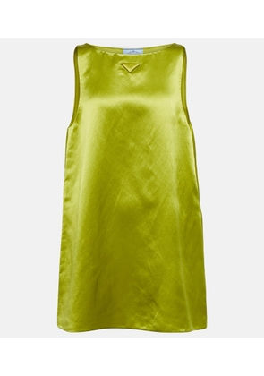Prada Cupro-blend minidress
