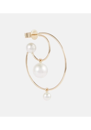 Sophie Bille Brahe Bain Perle 14kt gold single earring with freshwater pearls