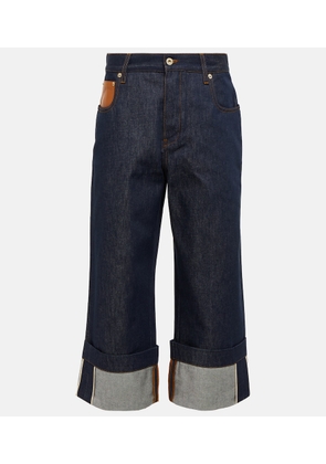 Loewe High-rise cropped jeans
